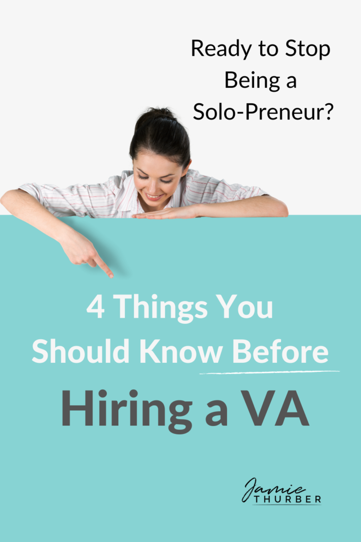 Pinterest pin, Hiring a VA