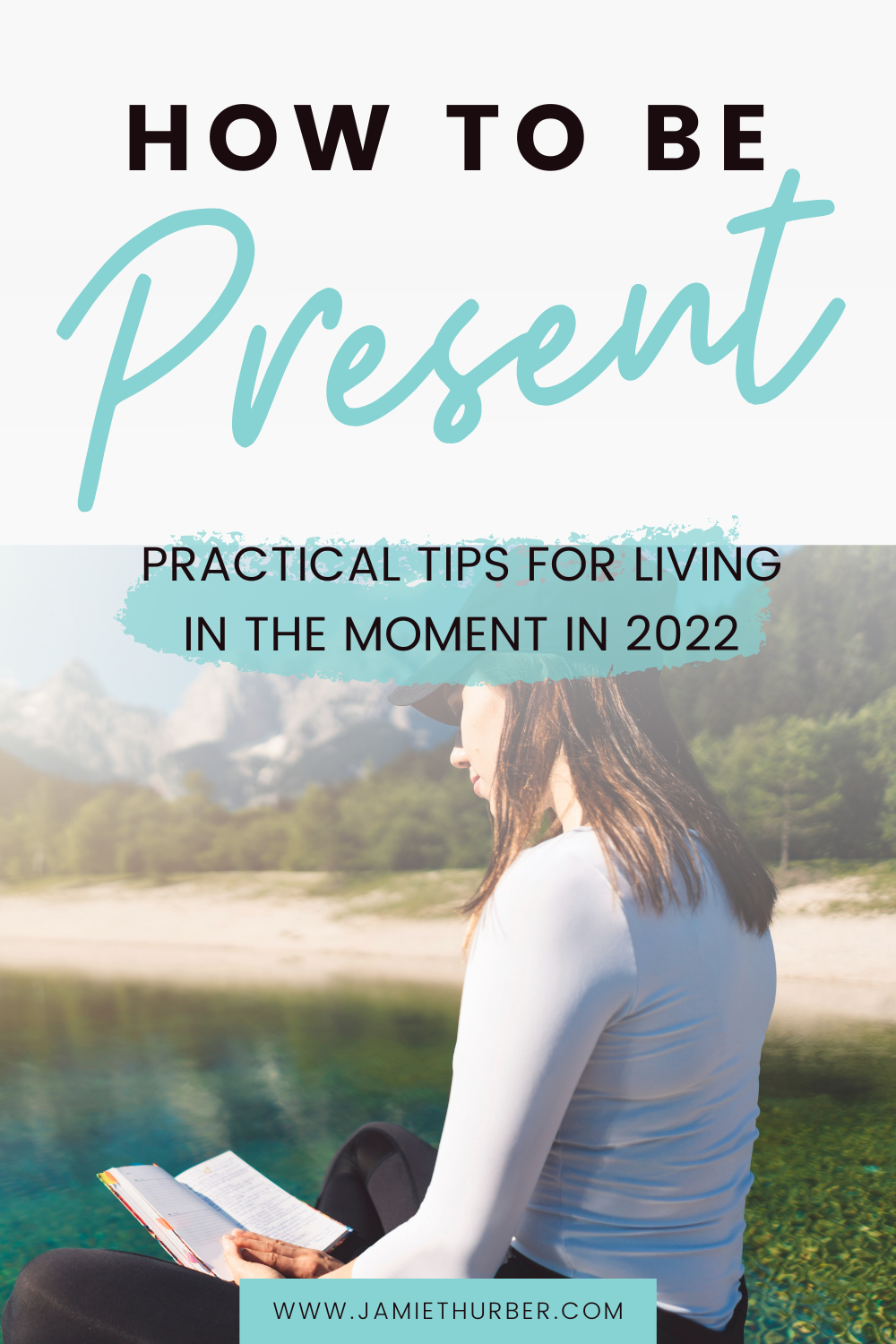 pinterest pin; being present